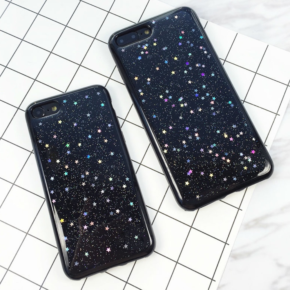 NEW IPHONE 7 PLUS/8 PLUS SOFT TPU GLITTER CASE - Picture 2 of 5